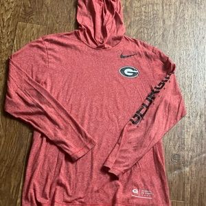 Nike dri fit hooded long sleeve